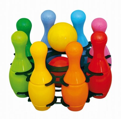 Macyszyn Bowling-Set. Brettspiel. Lernspiel für Kinder
