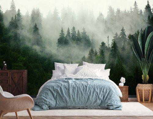 Vlies-FOTOTAPETE FÜR DAS WOHNZIMMER MISTY MOUNTAINS 330x230