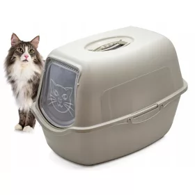    Geschlossene Katzentoilette von Florazoo, 55,5 cm x 40 cm x 37 cm