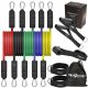  SET MIT 5 WIDERSTANDSBÄNDERN FÜR WORKOUT-BÄNDER, FITNESS-ÜBUNGEN, HOCHWERTIGES GUMMI