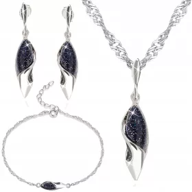  SILBER-SET AUS rhodiniertem SCHMUCK NACHT VON KAIRO