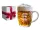  Geschenk für einen Rentner, Bierkrug mit Gravur „Ruhestand“.