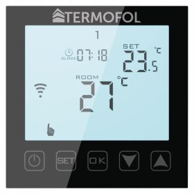  Termofol TFWIFIBLACK verdeckter Thermoregulator, schwarz