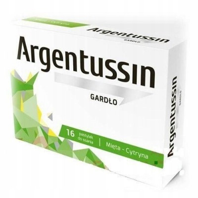  Argentussin Gardło Pastillen Minze-Zitrone, 16 Stk.