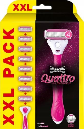  WILKINSON QUATRRO FÜR FRAUENMASCHINE UND 7 KARTUSCHEN