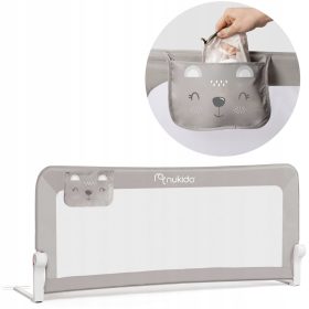  Nukido Bettschutzhülle, grau 150 x 35 x 66 cm