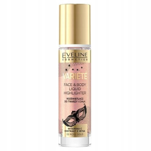  Eveline Cosmetics Variete einzelner flüssiger Highlighter-Farbmix 02 Roségold 150 g