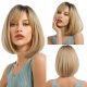 NCDSHAIR mittellange synthetische blonde Haarperücke für Damen