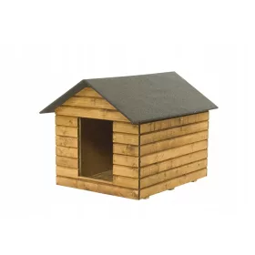    Hundehütte Cisana, Holz, Maße. Außenmaße 125 cm x 83 cm x 90 cm