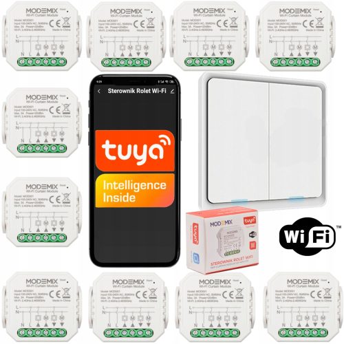 10x TUYA WIFI ROLLLADENSTEUERUNG + GRUPPENSCHALTER