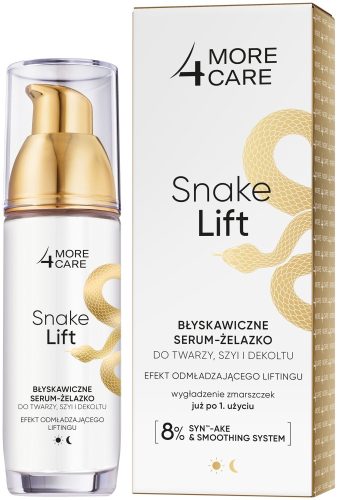  More4Care Snake Lift Instant-Serum-Eisen für Gesicht, Hals und Dekolleté, 35 ml