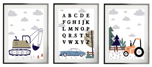  Satz Posterbilder für Kinder im A3-Alphabet