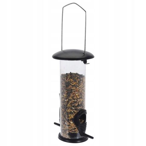  Progarden Futterspender 10x21,5 cm transparent und schwarz