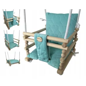  Kinderschaukel 3in1 Holz für Haus Garten Terrasse HERZEN