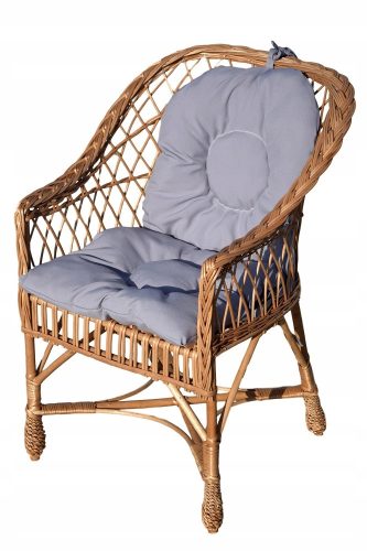 Gartentische und Stühle für die Terrasse Cuda Korbstühle, beige und braunes Korbgeflecht