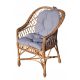 Gartentische und Stühle für die Terrasse Cuda Korbstühle, beige und braunes Korbgeflecht