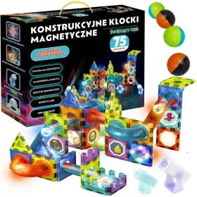  MAGNETBAUSTEINE GLOWING TRACK 75 Stk