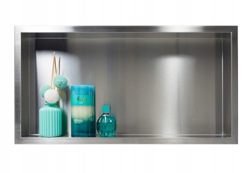 Balneo Wall-Box One Nischenregal 60x30x10 cm silber
