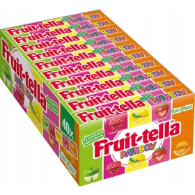 Fruittella Rainbow Kaubonbons, 40 × 41 g, Fruchtmix