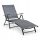 Sonnenliegen und Garten und Terrasse Blumfeldt Liegestuhl, Aluminium, grau