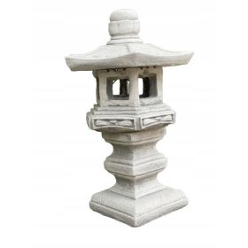  Gartenfigur, Pagode-Gartenlaterne aus Beton