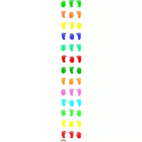  Matte Animationsspiel Springende Füße und Hände 50x300cm