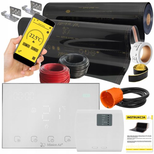  Mission Air SET Folienheizmatte INFRAROT 100cm I 20m² 160W/m² PTC