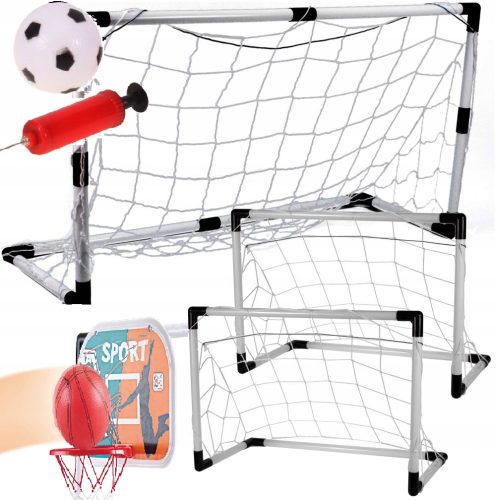  Ein Satz Fußballtore, Basketballkorb 2in1