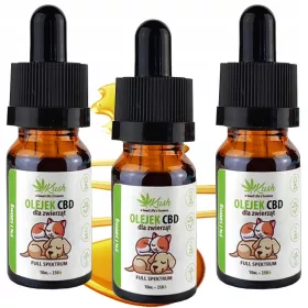  CBD-Öl für Hunde und Katzen VOLLSPEKTRUM 5% | 3x10ml
