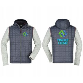 Gestrickte Hybridjacke von James & Nicholson, Größe XL