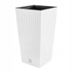    Prosperplast Blumentopf 32 cm x 32 x 61 cm Durchmesser 32 cm Kunststoff weiß