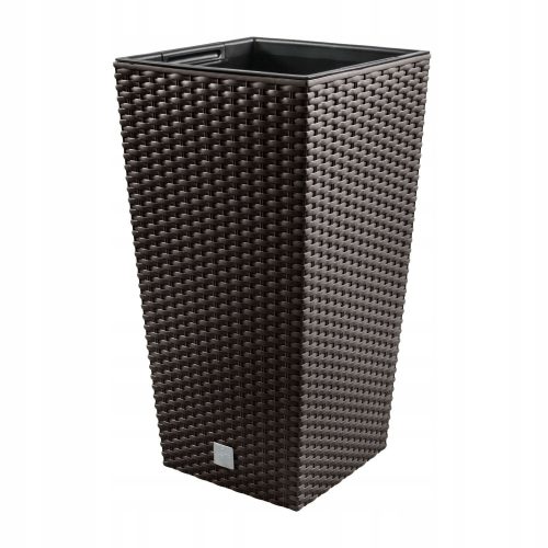  Prosperplast-Blumentopf, 40 cm x 40 x 75 cm, Durchmesser 40 cm, Kunststoff in Braun- und Beigetönen