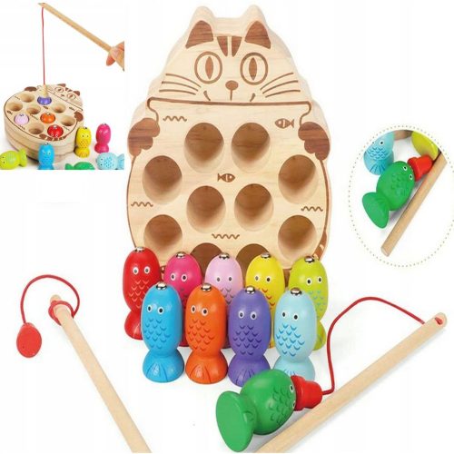  Holzmagnet-Angelspiel MONTESSORI