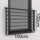 ALU LIGHT Balkon Französisch 100cm Balustrade RAL