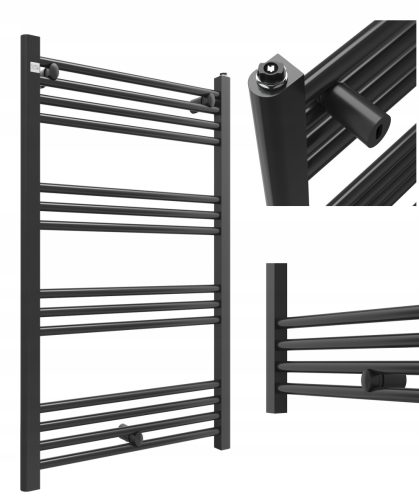 Granitan-Wasserbadheizkörper 487 W 600 x 1000 mm schwarz