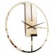Uhr für zu Hause Propsownia-Wanduhr, Schwarz, Silber, Gold, 50 cm