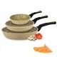 Bratpfannensets (Pfannensets) BRATPFANNEN-SET, INDUKTION, Marmorbratpfanne, 20-28 cm