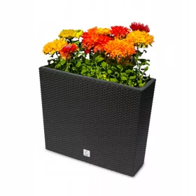    Valle Verde Blumentopf 58 cm x 18 x 50 cm, Kunststoff, Braun- und Beigetöne