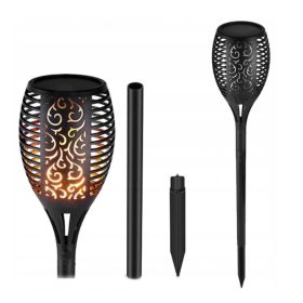    Forever Speed eingebettete Solarlampe, schwarz, 78 cm, 4 Stk.