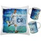  Eine Tasse und ein Kissen für einen CRISTIANO RONALDO CR7-Fan
