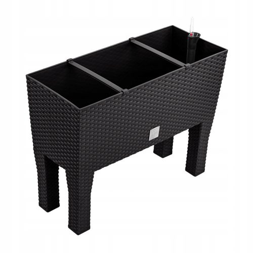  Prosperplast-Blumentopf, 80 cm x 33 x 62 cm, Durchmesser 10 cm, Kunststoff in Braun- und Beigetönen