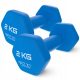  Hanteln Hanteln für Übung GEWICHTE SET GYM 2x2kg 4FIZJO