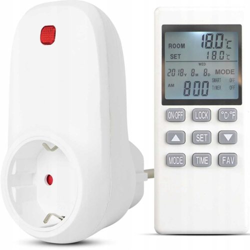 STECKDOSE RAUMTHERMOSTAT, STEUERGERÄT MIT FERNBEDIENUNG