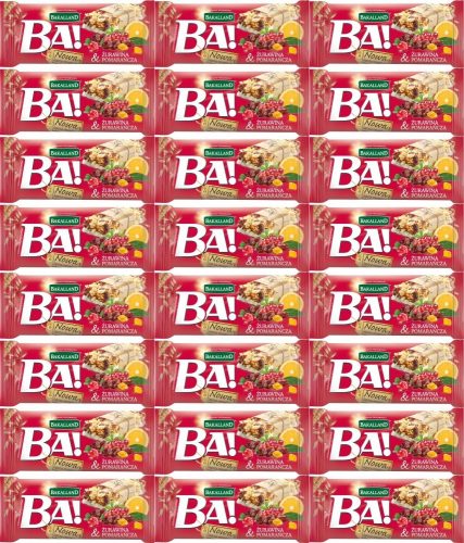 Bakalland BA! Müsliriegel mit Cranberry und Orange, 25 Stück