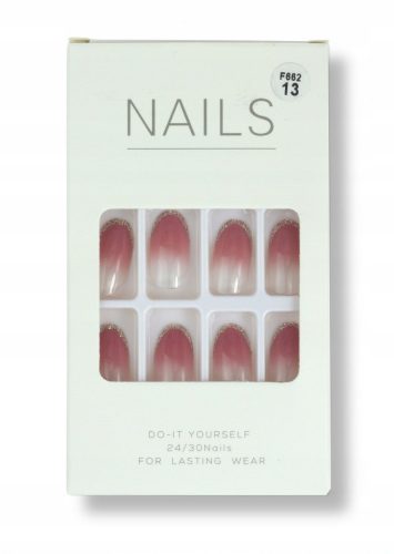  KÜNSTLICHE NÄGELTIPPS OMBRE GLITTER F662-13