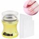  GROSSER GEL-NAGELSTEMPEL + GOLDSTEMPEL