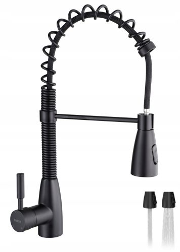 Reihe CODA Stand-Küchenarmatur, schwarz