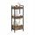  SoBuy Badezimmerregal, dunkle Buche, 20 x 28 x 74 cm
