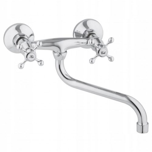 Yoka Home BZ.RAPA-CHR Wand-Küchenarmatur, Silber