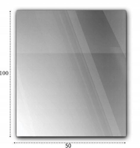Gehärtetes Kaminglas 6 mm Graphit 100x80